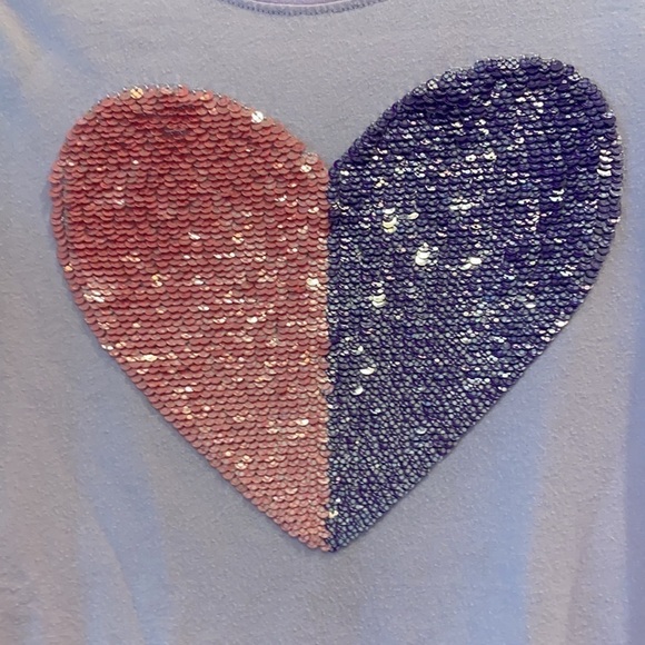 Cat & Jack flippy sequin long sleeve t-shirt. Size large.  Set of 2 - Picture 8 of 11